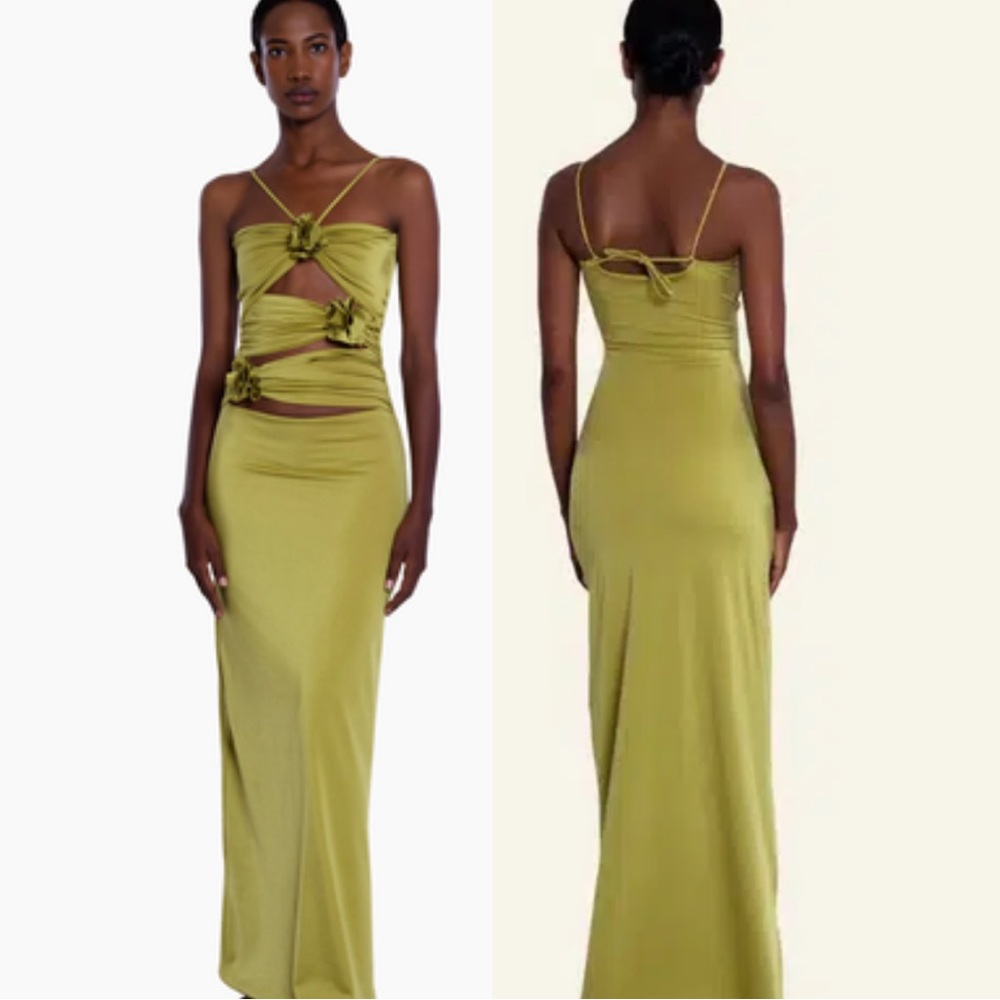 MAYGEL CORONEL VERANERA DRESS PASCOLO GREEN Petite